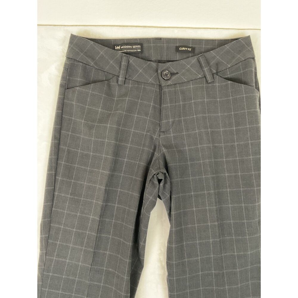 Lee Modern Series Curvy Fit plaid dress pants - Picture 3 of 10